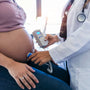 Illustration of placenta problems in pregnancy including placental abruption and placenta previa